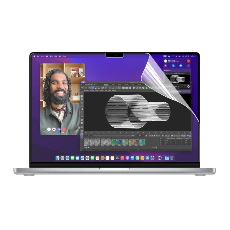 Protection d'écran transparente HD PET pour ordinateur portable ENKAY, pour MacBook Pro 14,2 pouces A2442, pour MacBook Pro 16,2 pouces A2485/A2880 2023