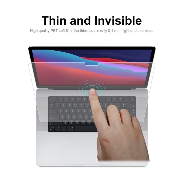 Protection d'écran transparente HD PET pour ordinateur portable ENKAY, pour MacBook Pro 14,2 pouces A2442, pour MacBook Pro 16,2 pouces A2485/A2880 2023