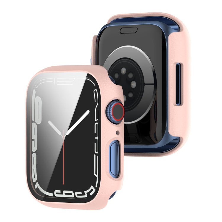 Shockproof PC Protective Case with Tempered Glass Film, For Apple Watch Series 8 / 7 45mm, For Apple Watch Series 9 / 8 / 7 41mm