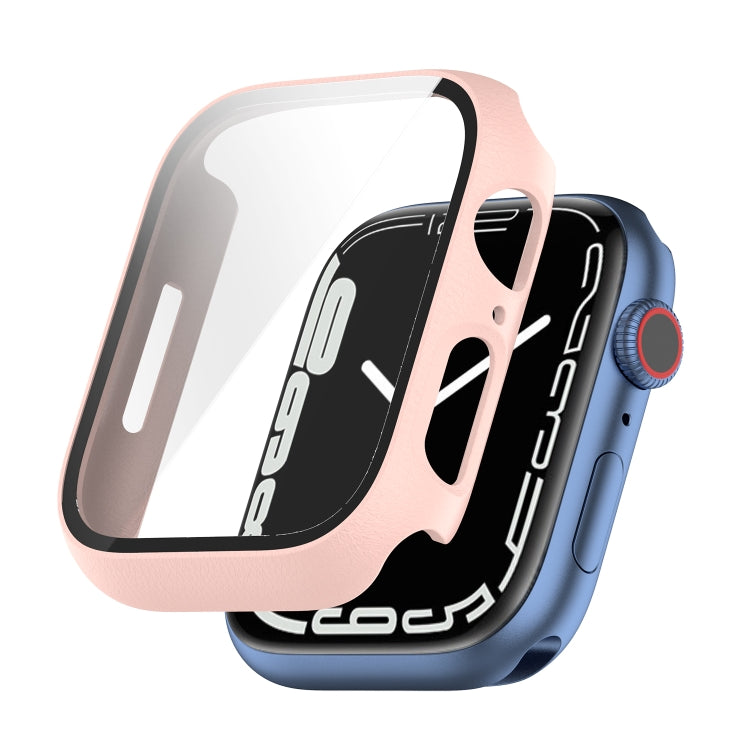 Shockproof PC Protective Case with Tempered Glass Film, For Apple Watch Series 8 / 7 45mm, For Apple Watch Series 9 / 8 / 7 41mm