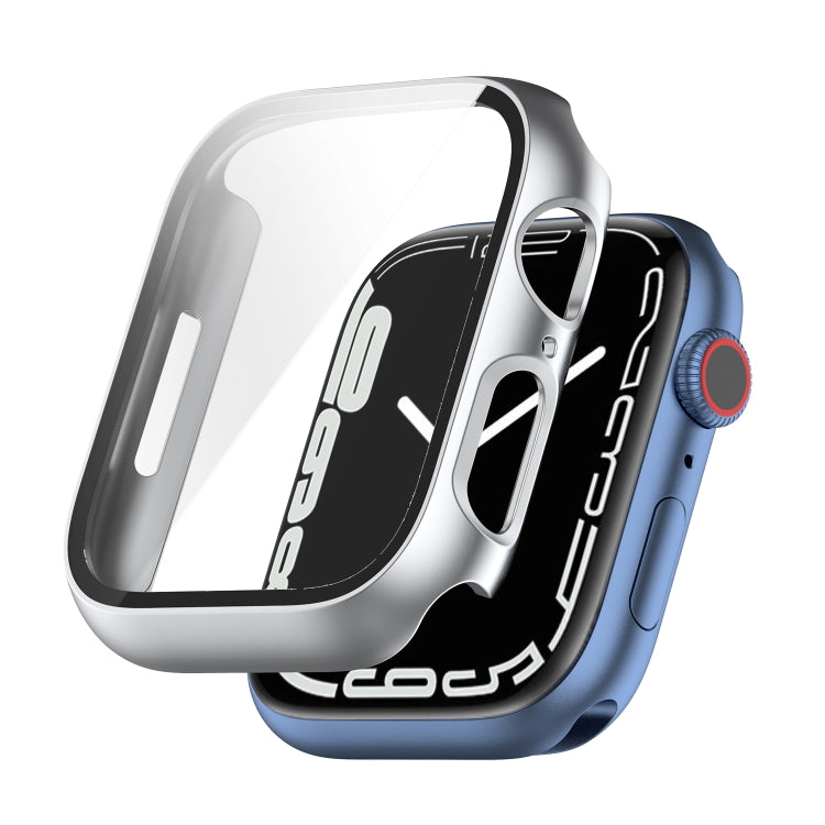 Shockproof PC Protective Case with Tempered Glass Film, For Apple Watch Series 8 / 7 45mm, For Apple Watch Series 9 / 8 / 7 41mm