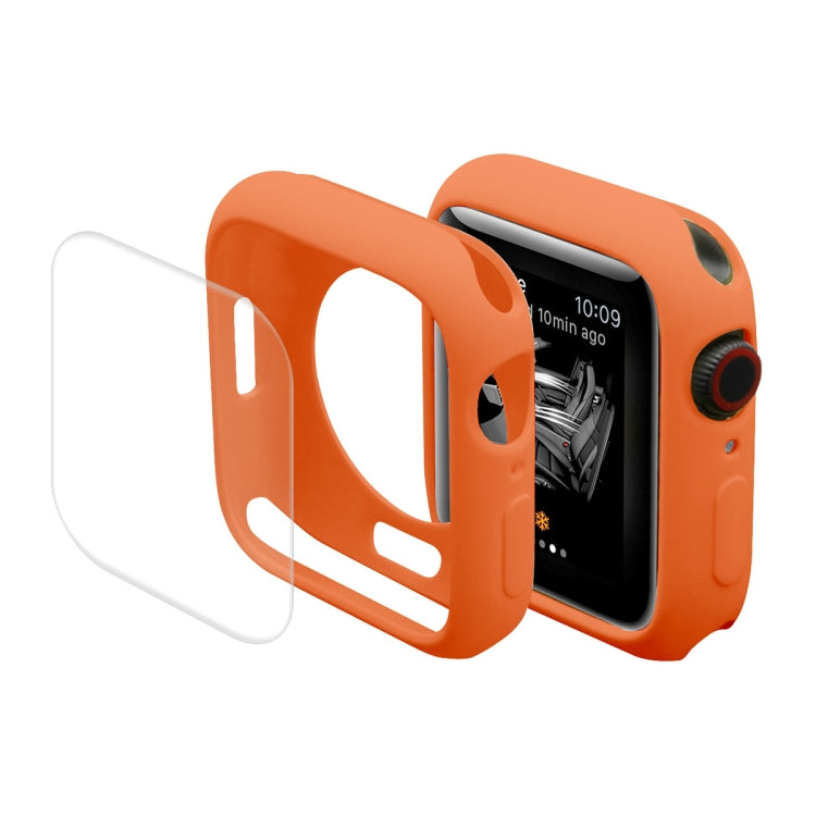 ENKAY Hat-Prince Protective TPU Watch Case + Full Coverage PET Screen Protector Film for Apple Watch Series 7 41mm