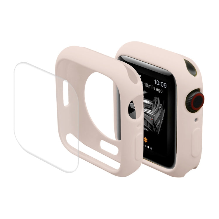 ENKAY Hat-Prince Protective TPU Watch Case + Full Coverage PET Screen Protector Film for Apple Watch Series 7 41mm