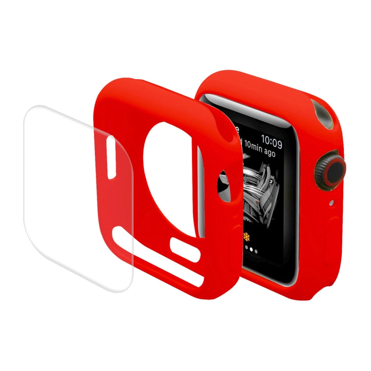 ENKAY Hat-Prince Protective TPU Watch Case + Full Coverage PET Screen Protector Film for Apple Watch Series 7 41mm
