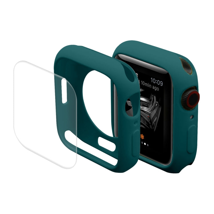 ENKAY Hat-Prince Protective TPU Watch Case + Full Coverage PET Screen Protector Film for Apple Watch Series 7 45mm