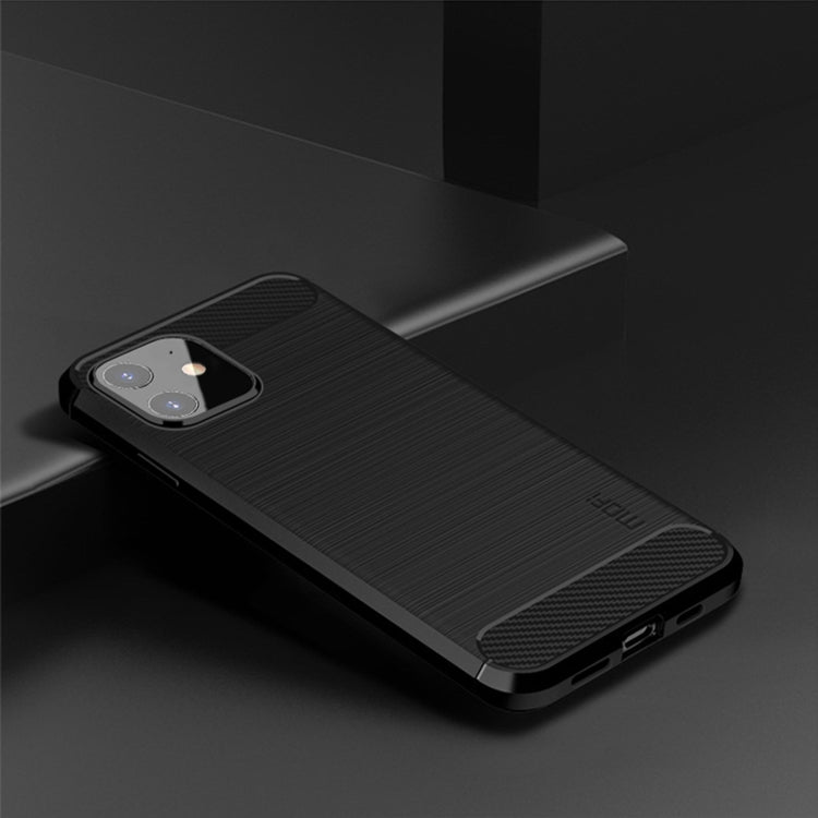 MOF Gentleness Series Brushed Texture Carbon Fiber Soft TPU Case, For iPhone 12 mini, For iPhone 12 / 12 Pro, For iPhone 12 Pro Max, For iPhone?12 / 12 Pro