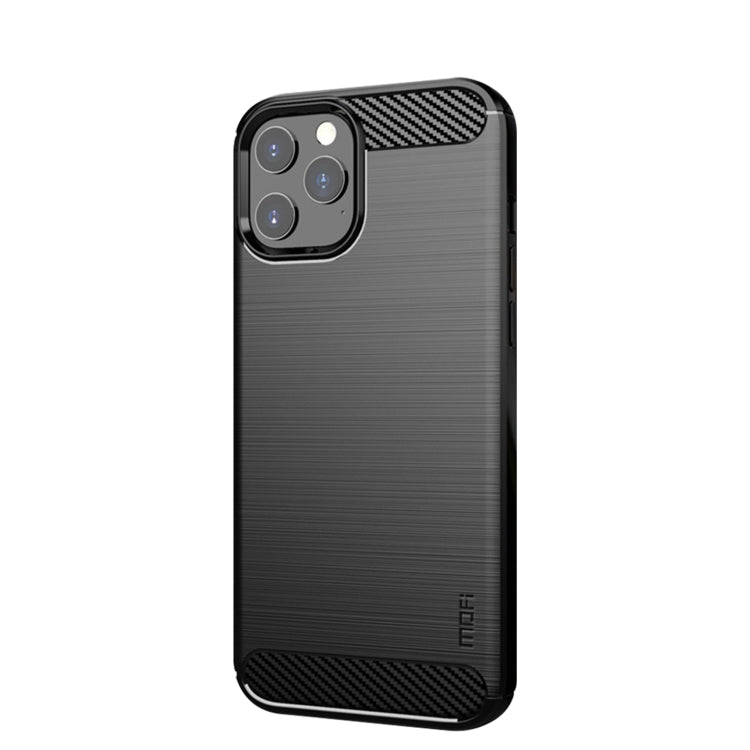 MOF Gentleness Series Brushed Texture Carbon Fiber Soft TPU Case, For iPhone 12 mini, For iPhone 12 / 12 Pro, For iPhone 12 Pro Max, For iPhone?12 / 12 Pro
