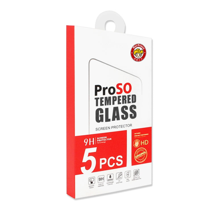 Lot de 5 films de protection d'écran en verre trempé ENKAY Hat-Prince 0,26 mm 9H 2,5D à bords incurvés pour Samsung Galaxy A32 4G (5 pièces)