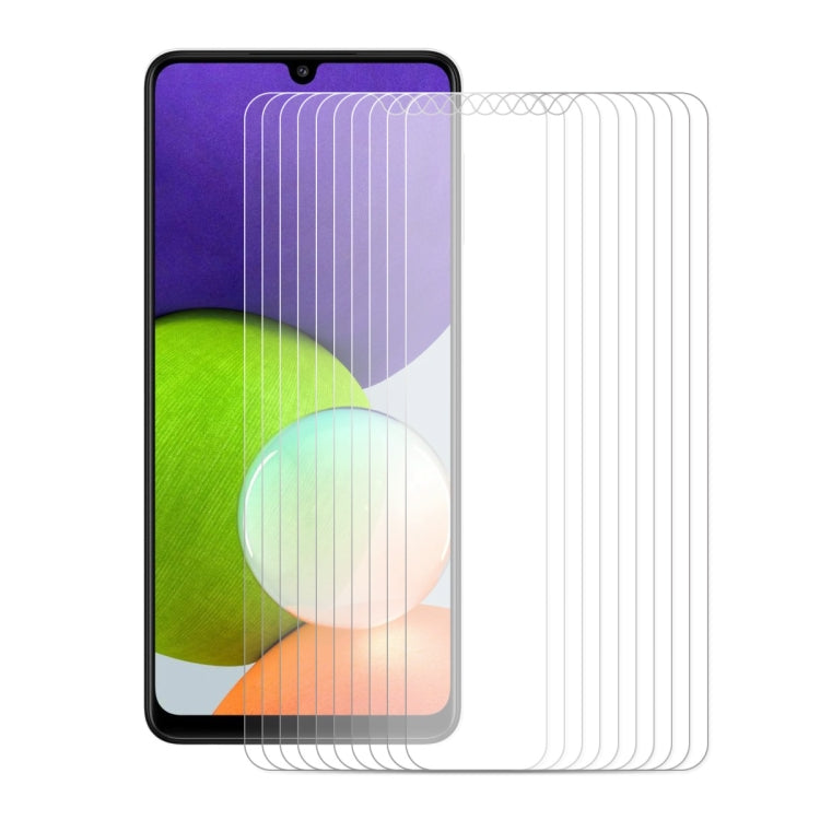 Lot de 10 films de protection d'écran en verre trempé ENKAY Hat-Prince 0,26 mm 9H 2,5D à bords incurvés pour Samsung Galaxy A32 4G (10 pièces)