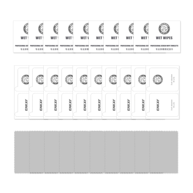 Lot de 10 films de protection d'écran en verre trempé ENKAY Hat-Prince 0,26 mm 9H 2,5D à bords incurvés pour Samsung Galaxy A32 4G (10 pièces)