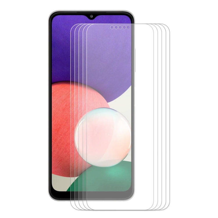 Lot de 5 films de protection en verre trempé ENKAY Hat-Prince 0,26 mm 9H 2,5D à bords incurvés pour Samsung Galaxy A32 5G