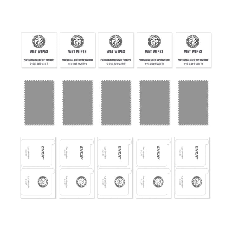 Lot de 5 films de protection en verre trempé ENKAY Hat-Prince 0,26 mm 9H 2,5D à bords incurvés pour Samsung Galaxy A32 5G