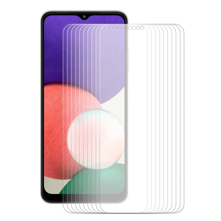 Lot de 10 films de protection en verre trempé ENKAY Hat-Prince 0,26 mm 9H 2,5D à bords incurvés pour Samsung Galaxy A32 5G