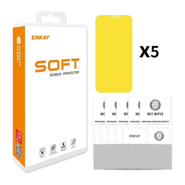 5 PCS ENKAY Full Glue Explosion-proof Hydrogel Film For iPhone 13 Pro Max, For iPhone 13 Pro Max(5 PCS)