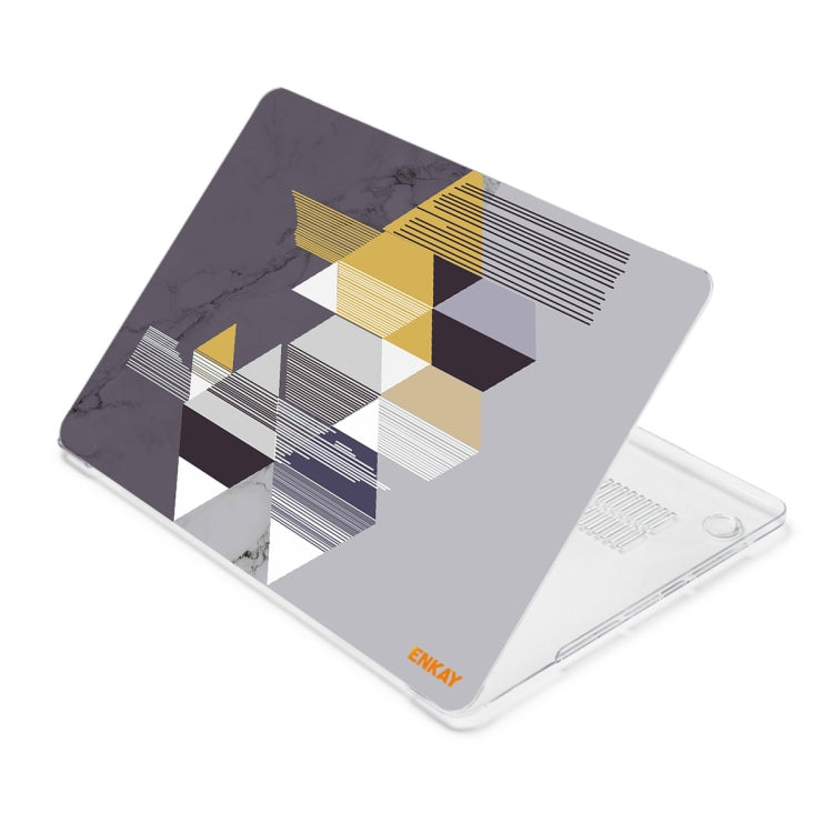 Étui de protection ENKAY Hat-Prince pour MacBook Pro 15,4 pouces A1707/A1990, motif géométrique