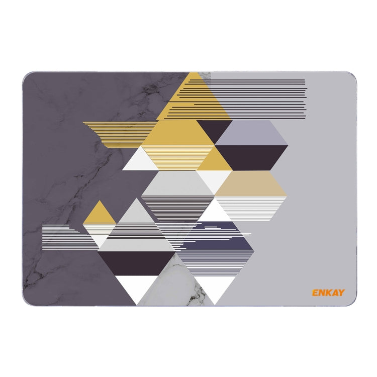 Étui de protection ENKAY Hat-Prince pour MacBook Pro 15,4 pouces A1707/A1990, motif géométrique