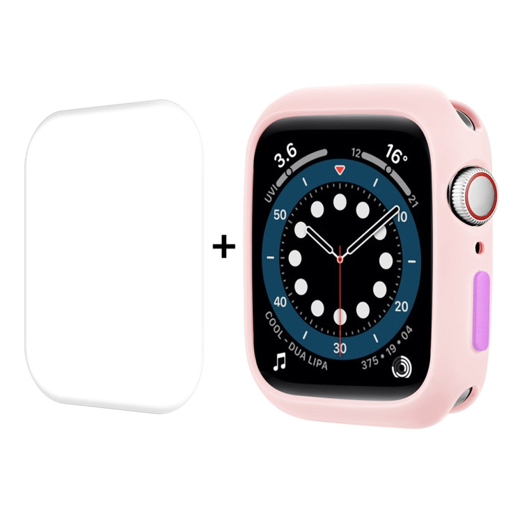 ENKAY  TPU Case  + Full Coverage PET Screen Protector, For Apple Watch Series 8 / 7 41mm, For Apple Watch Series 8 / 7 45mm