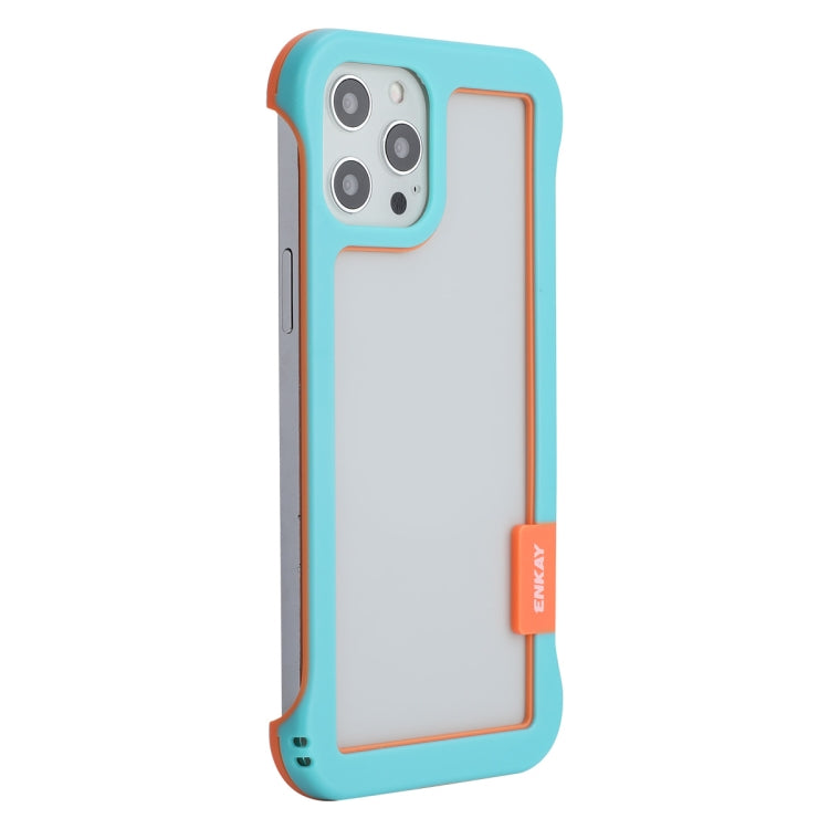 ENKAY Frameless Hollow PC Case + Glass Film for iPhone 12 Pro Max, For iPhone 12 Pro Max