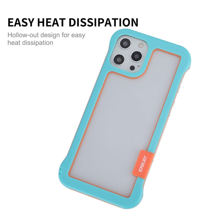 ENKAY Frameless Hollow PC Case + Glass Film for iPhone 12 Pro Max, For iPhone 12 Pro Max