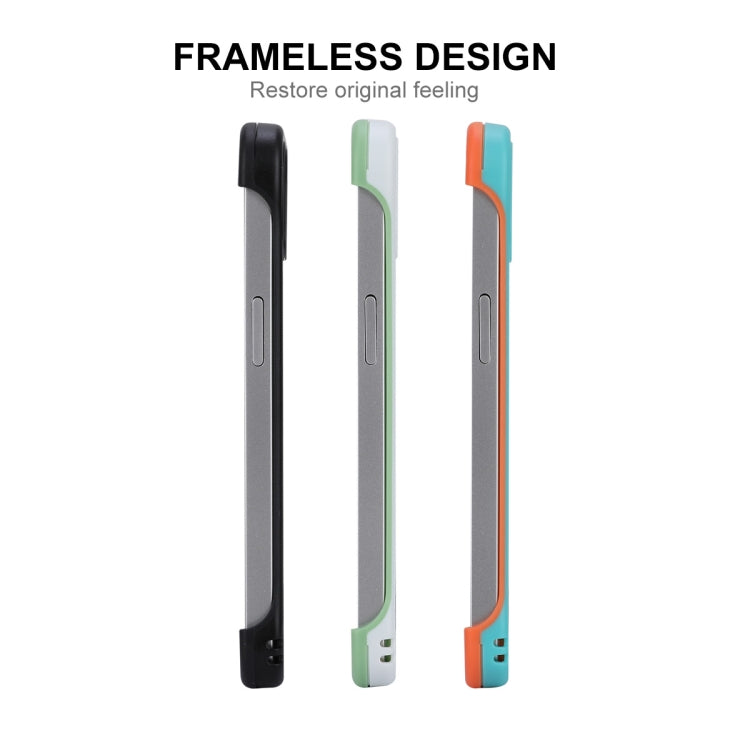 ENKAY Frameless Hollow PC Case + Glass Film for iPhone 12 / 12 Pro, For iPhone 12 / 12 Pro