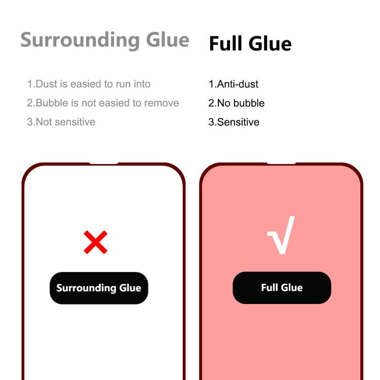 ENKAY Frameless Hollow PC Case + Glass Film for iPhone 12 / 12 Pro, For iPhone 12 / 12 Pro