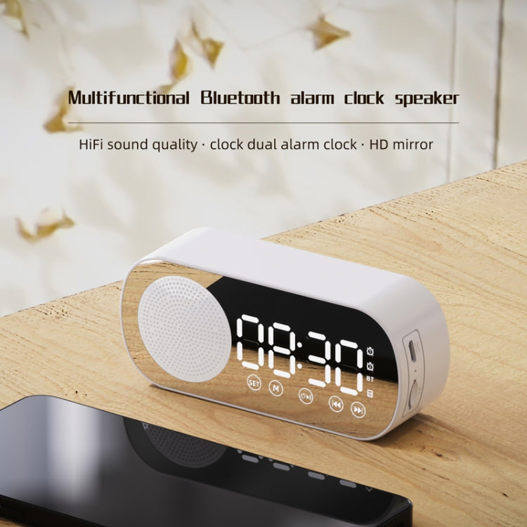 Enceinte numérique Bluetooth 5.0 Z7, réveil miroir multifonction, radio FM, Z7 (noir), Z7 (blanc), Z7 (rose)