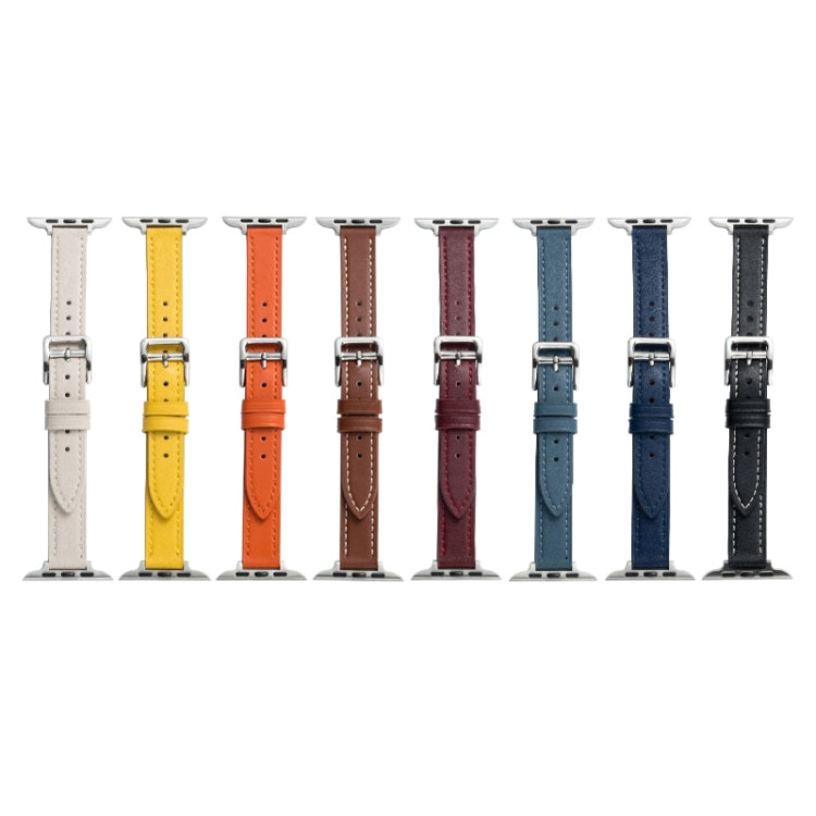 Microfiber Leather Pin Buckle Watch Strap For Apple Watch Series, 7 41mm / 6&SE&5&4 40mm / 3&2&1 38mm, 7 45mm / 6&SE&5&4 44mm / 3&2&1 42mm
