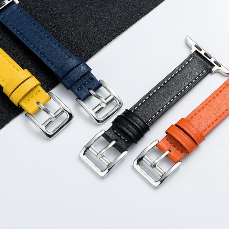 Microfiber Leather Pin Buckle Watch Strap For Apple Watch Series, 7 41mm / 6&SE&5&4 40mm / 3&2&1 38mm, 7 45mm / 6&SE&5&4 44mm / 3&2&1 42mm