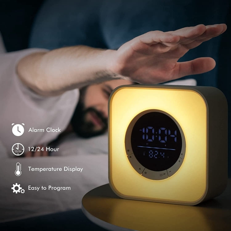 P10 LED Atmosphere Light Bluetooth Speaker with Alarm Thermometer Function, P10
