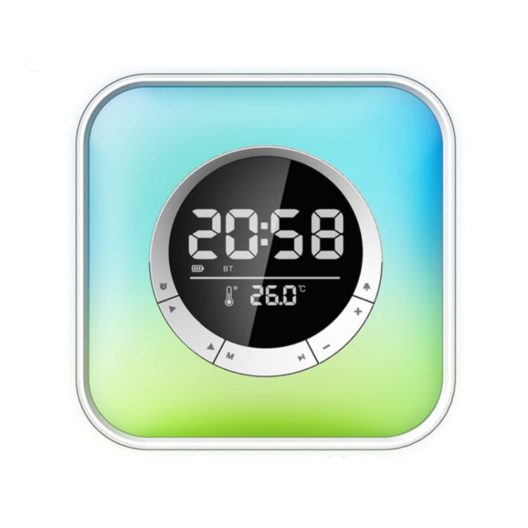 P10 LED Atmosphere Light Bluetooth Speaker with Alarm Thermometer Function, P10