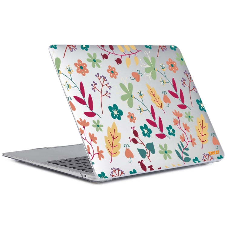 Étui de protection ENKAY Flower Series pour MacBook Air 13,3 pouces A1932 / A2179 / A2337, pour MacBook Air 13,3 pouces A1932 / A2179 / A2337