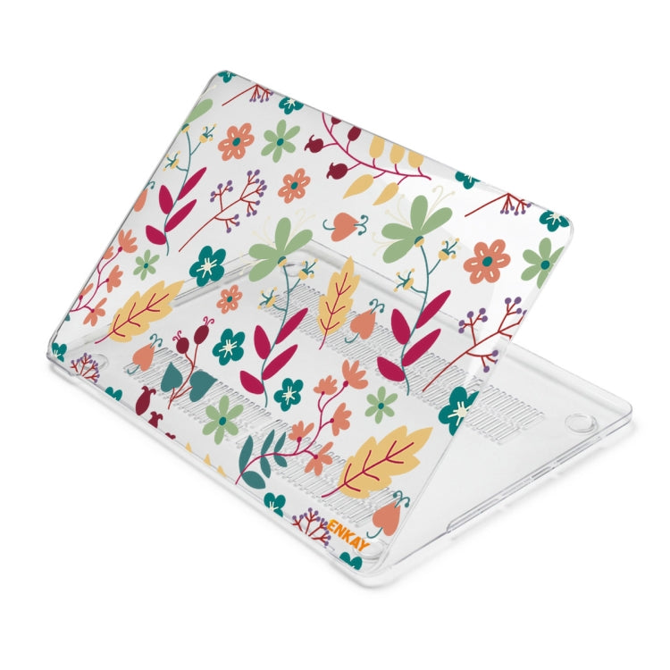 Étui de protection ENKAY pour MacBook Pro 14,2 pouces A2442 (2021), motif floral, pour MacBook Pro 14,2 pouces A2442 (2021)