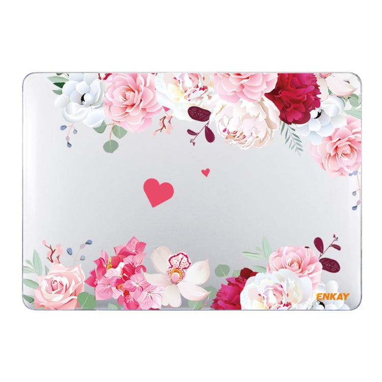 Étui de protection ENKAY pour MacBook Pro 14,2 pouces A2442 (2021), motif floral, pour MacBook Pro 14,2 pouces A2442 (2021)