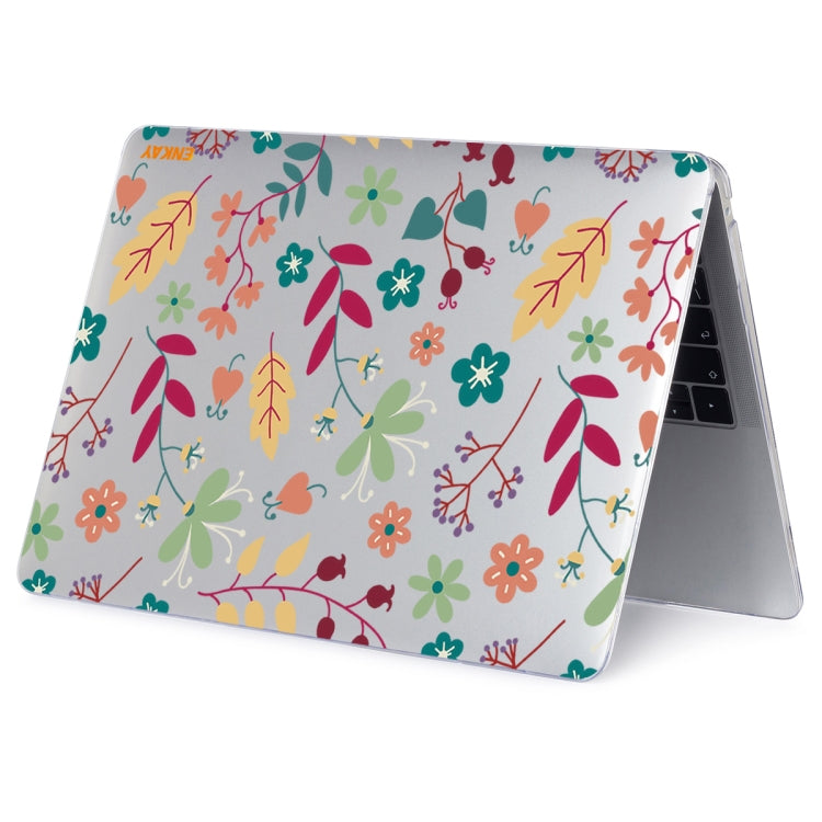 Étui de protection ENKAY Flower Series pour MacBook Pro 16 pouces A2141, pour MacBook Pro 16 pouces A2141