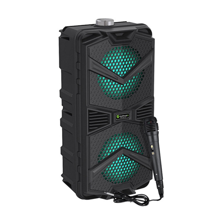 NewRixing NRG5501B Outdoor Portable Karaoke Wireless Speaker 16W Audio Amplifier, with Mic, No Mic