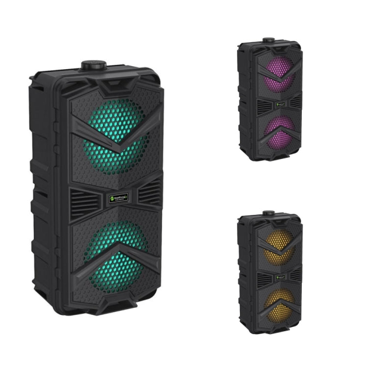 NewRixing NRG5501B Outdoor Portable Karaoke Wireless Speaker 16W Audio Amplifier, with Mic, No Mic