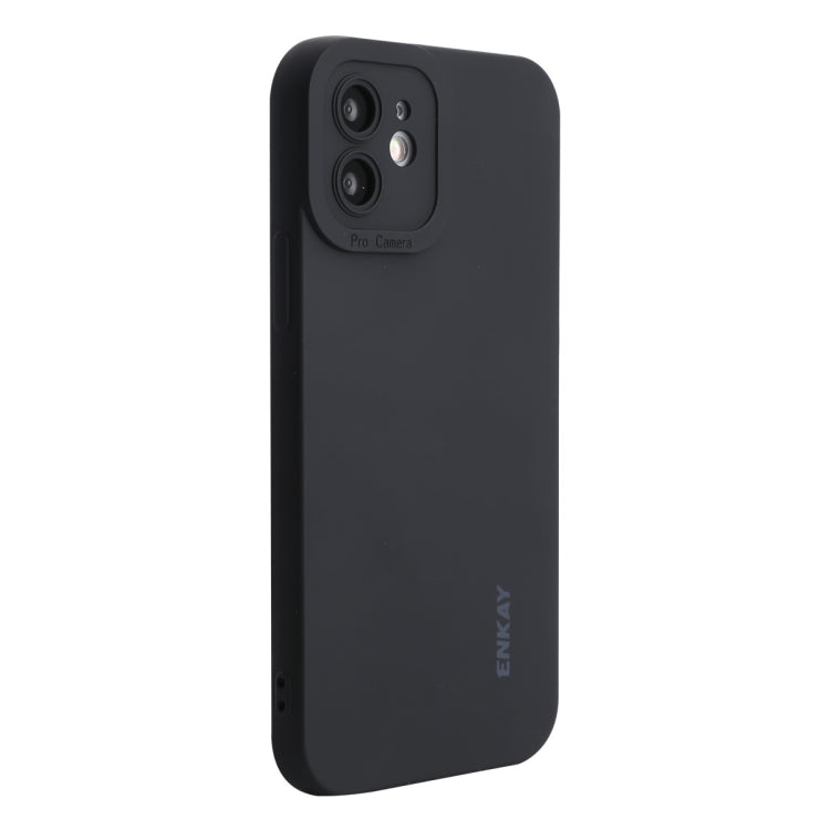 ENKAY Liquid Silicone Phone Case for iPhone 12, For iPhone 12