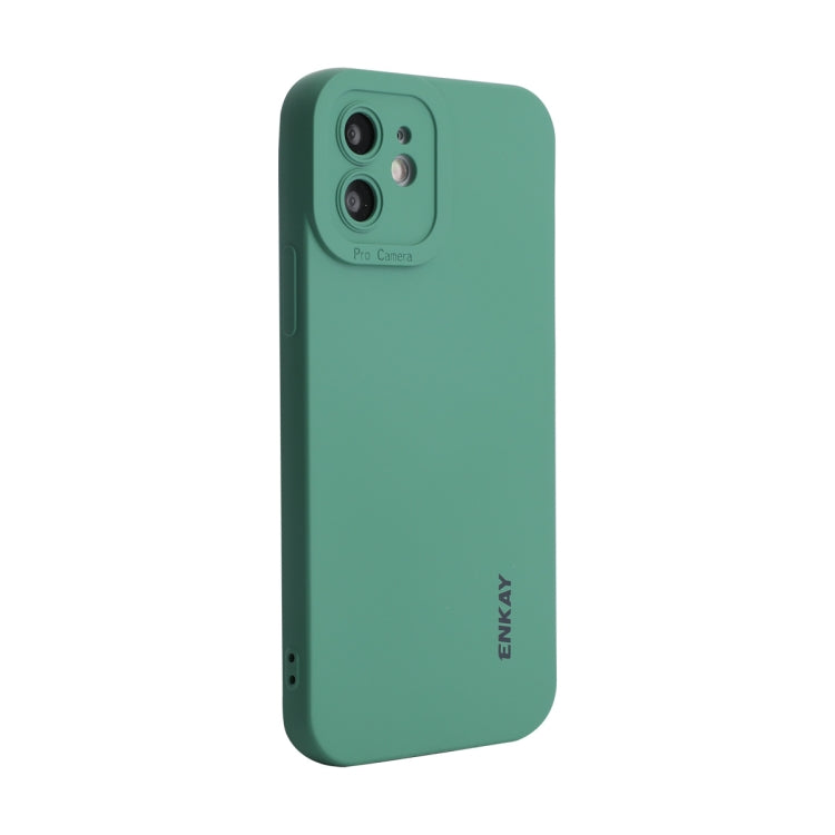 ENKAY Liquid Silicone Phone Case for iPhone 12, For iPhone 12