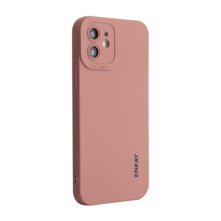 ENKAY Liquid Silicone Phone Case for iPhone 12, For iPhone 12