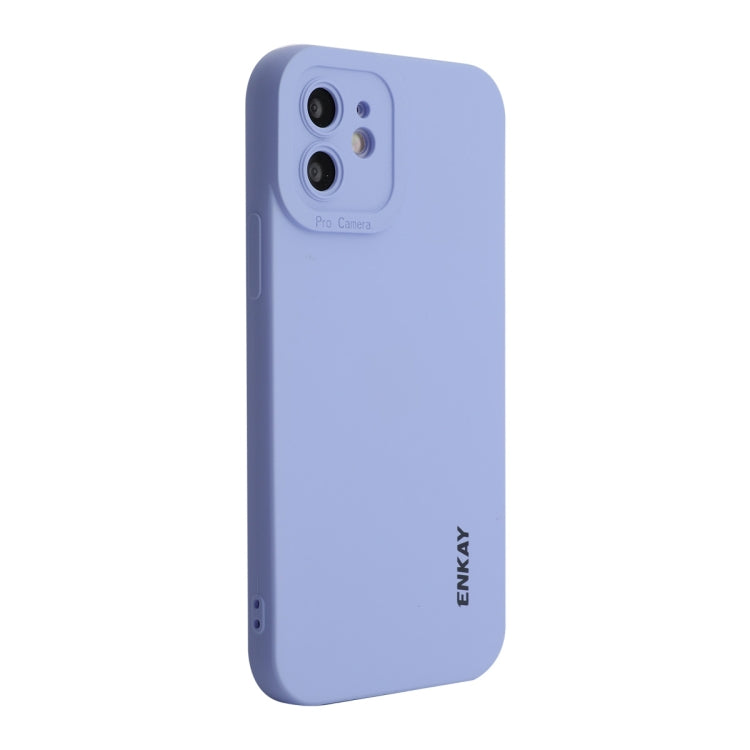ENKAY Liquid Silicone Phone Case for iPhone 12, For iPhone 12