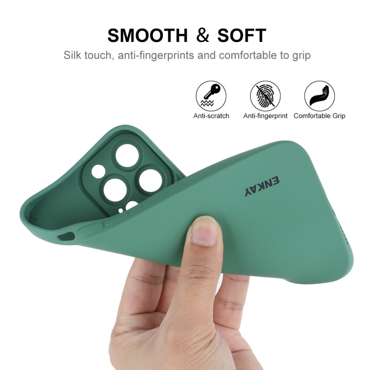 ENKAY Liquid Silicone Phone Case for iPhone 13 Pro Max, For iPhone 13 Pro Max