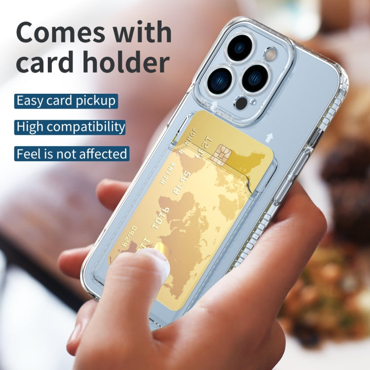 Card Bag Shockproof Transparent Phone Case, For iPhone 13, For iPhone 13 Pro Max, For iPhone 13 Pro, For iPhone 13 mini, For iPhone 12, For iPhone 12 Pro, For iPhone 12 Pro Max, For iPhone 12 mini, For iPhone 11, For iPhone 11 Pro, For iPhone 11 Pro Max