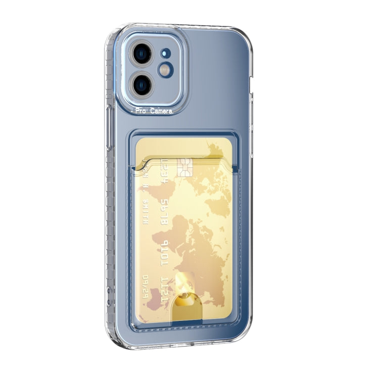 Card Bag Shockproof Transparent Phone Case, For iPhone 13, For iPhone 13 Pro Max, For iPhone 13 Pro, For iPhone 13 mini, For iPhone 12, For iPhone 12 Pro, For iPhone 12 Pro Max, For iPhone 12 mini, For iPhone 11, For iPhone 11 Pro, For iPhone 11 Pro Max