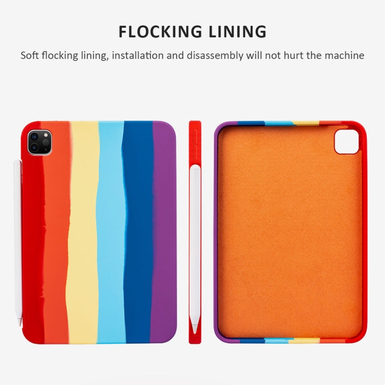 Liquid Silicone Magnetic Pen Function Tablet Case for iPad Pro 12.9 2018 / 2020 / 2021, For iPad Pro 12.9 2018 / 2020 / 2021