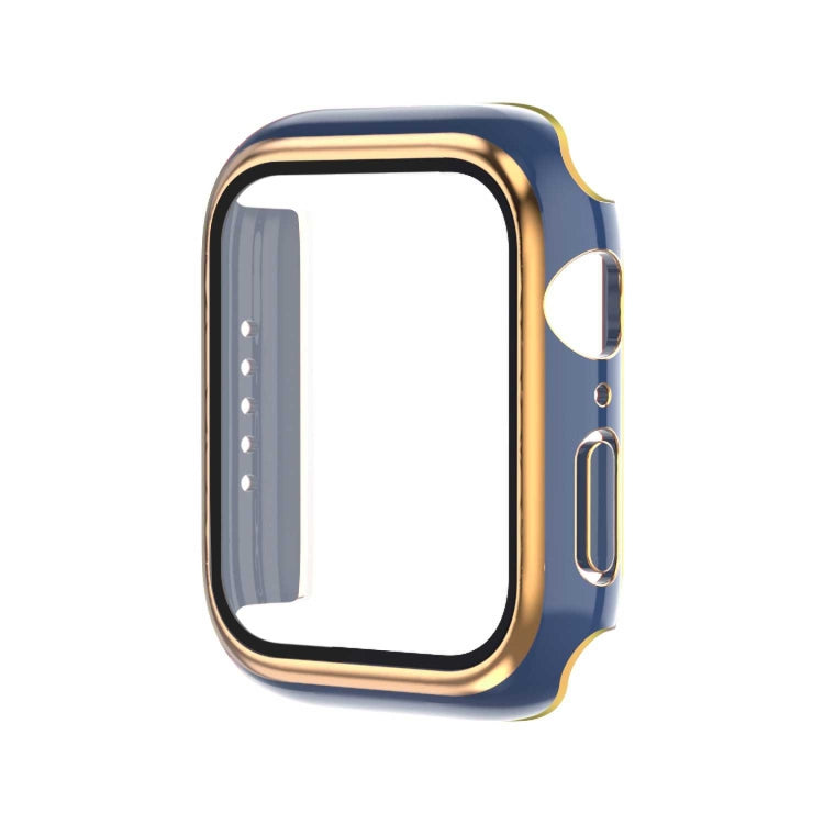 Electroplating Two-color PC+Tempered Film Watch Case, For Apple Watch Series 3/2/1 42mm