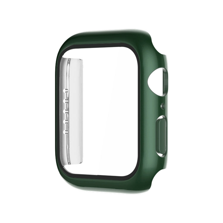 Electroplating Monochrome PC+Tempered Film Watch Case, For Apple Watch Series 9 / 8 / 7 45mm, For Apple Watch Series 8 / 7 45mm, For Apple Watch Series 6/5/4/SE 44mm, For Apple Watch Series 3/2/1 42mm