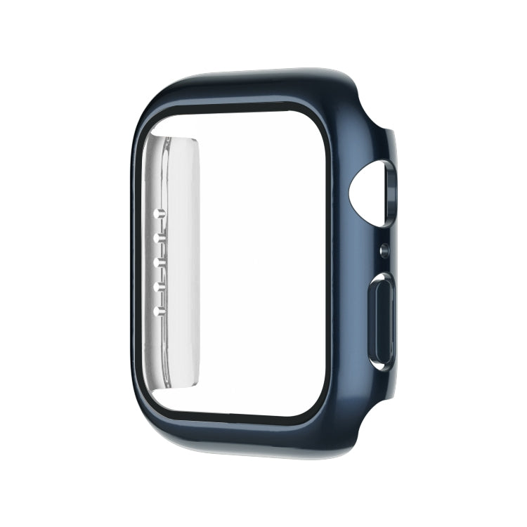 Electroplating Monochrome PC+Tempered Film Watch Case, For Apple Watch Series 9 / 8 / 7 41mm, For Apple Watch Series 6/5/4/SE 40mm, For Apple Watch Series 3/2/1 38mm