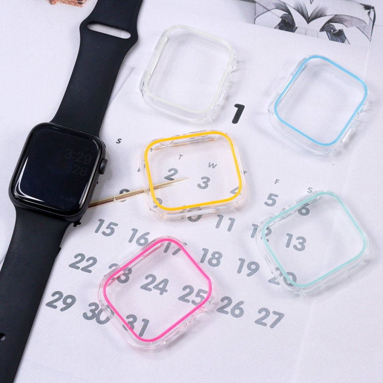 Luminous Hollow Colorful PC Watch Case, For For Apple Watch Series 6/5/4/SE 40mm, For Apple Watch Series 3/2/1 38mm