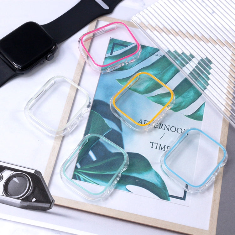 Luminous Hollow Colorful PC Watch Case, For For Apple Watch Series 6/5/4/SE 40mm, For Apple Watch Series 3/2/1 38mm