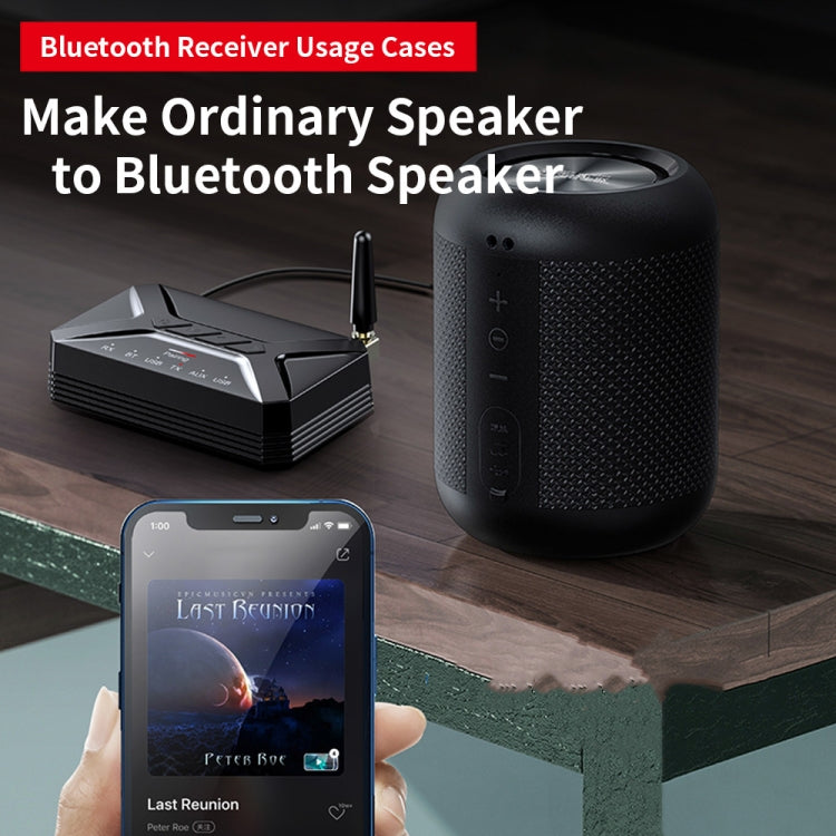 Antenne externe T-R22 longue distance 40 m, récepteur audio Bluetooth, émetteur 2 en 1